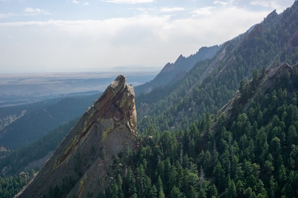 Flatirons above North Boulder